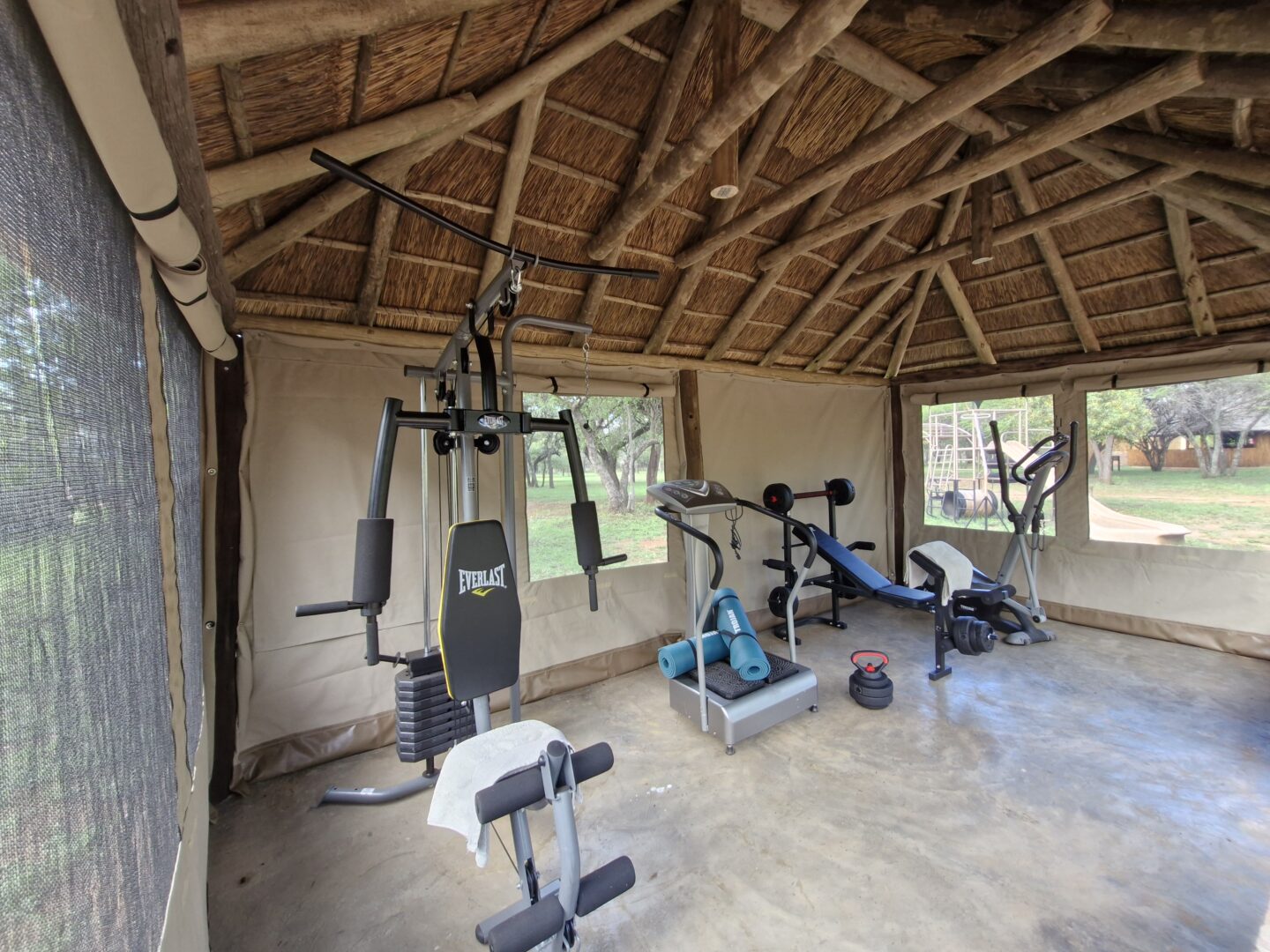 Bush gym at Sun Acres Farm in Dinokeng Game Reserve